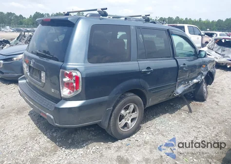 2006 Honda Pilot Ex-L из США, поврежденный, VIN 5FNYF285X6B037032